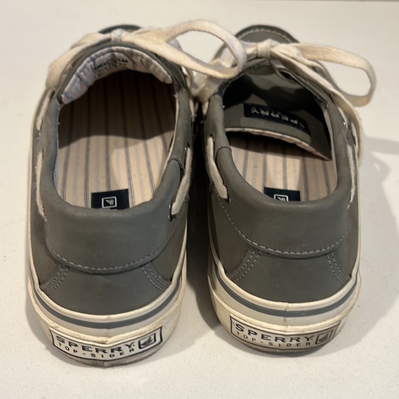 Men’s gray leather Sperry Top Sider boat shoes - Picture 3 of 6